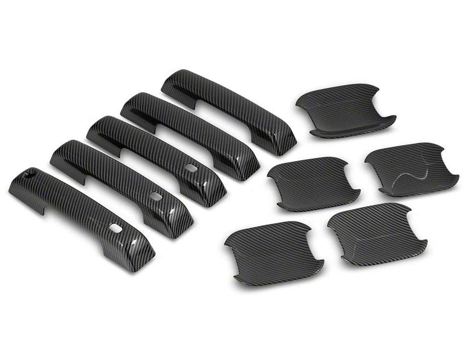 RedRock Door Handle and Recess Covers - Carbon Fiber Look for Ford Bronco - view 2