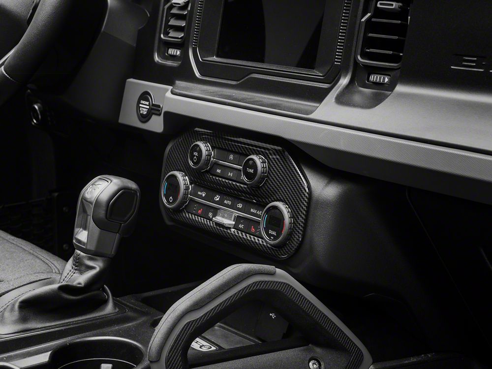 RedRock HVAC/Radio Panel Trim - Carbon Fiber Look for Ford Bronco - view 7