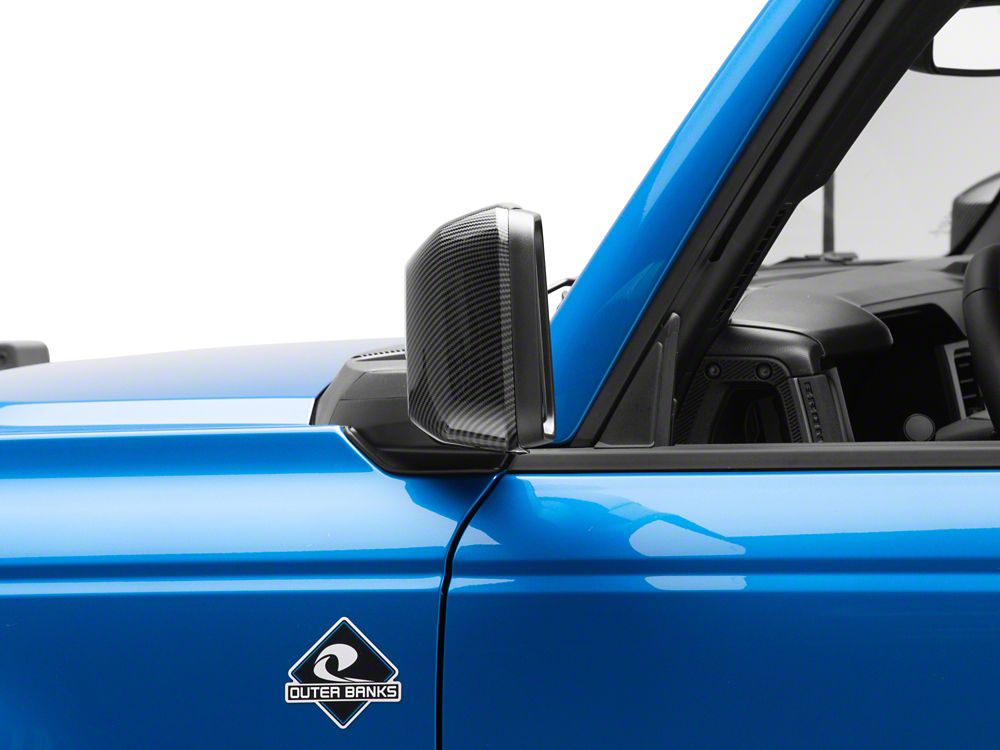 RedRock Mirror Covers - Carbon Fiber Look for Ford Bronco - view 4