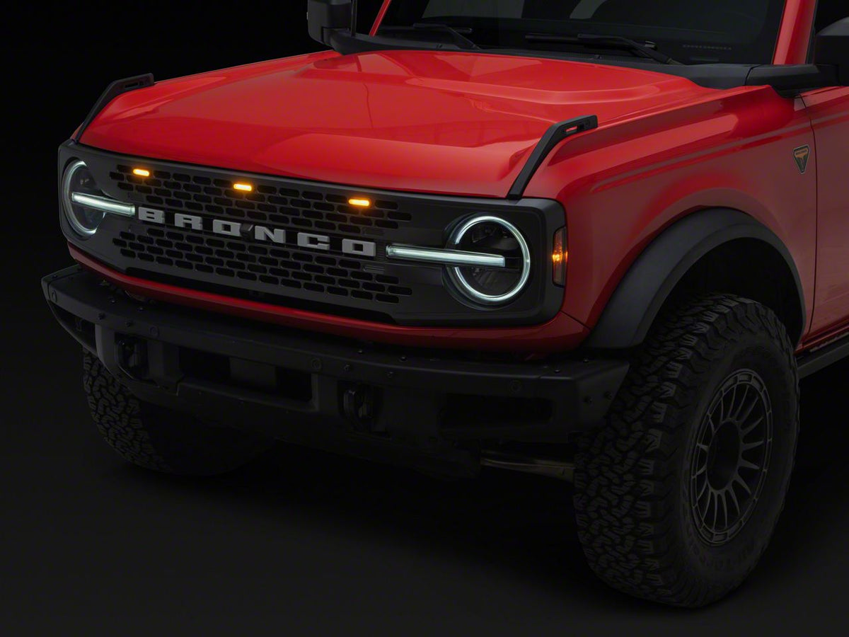 RedRock 3-Piece LED Grille Light Kit for Badlands and Wildtrak for Ford Bronco - view 3