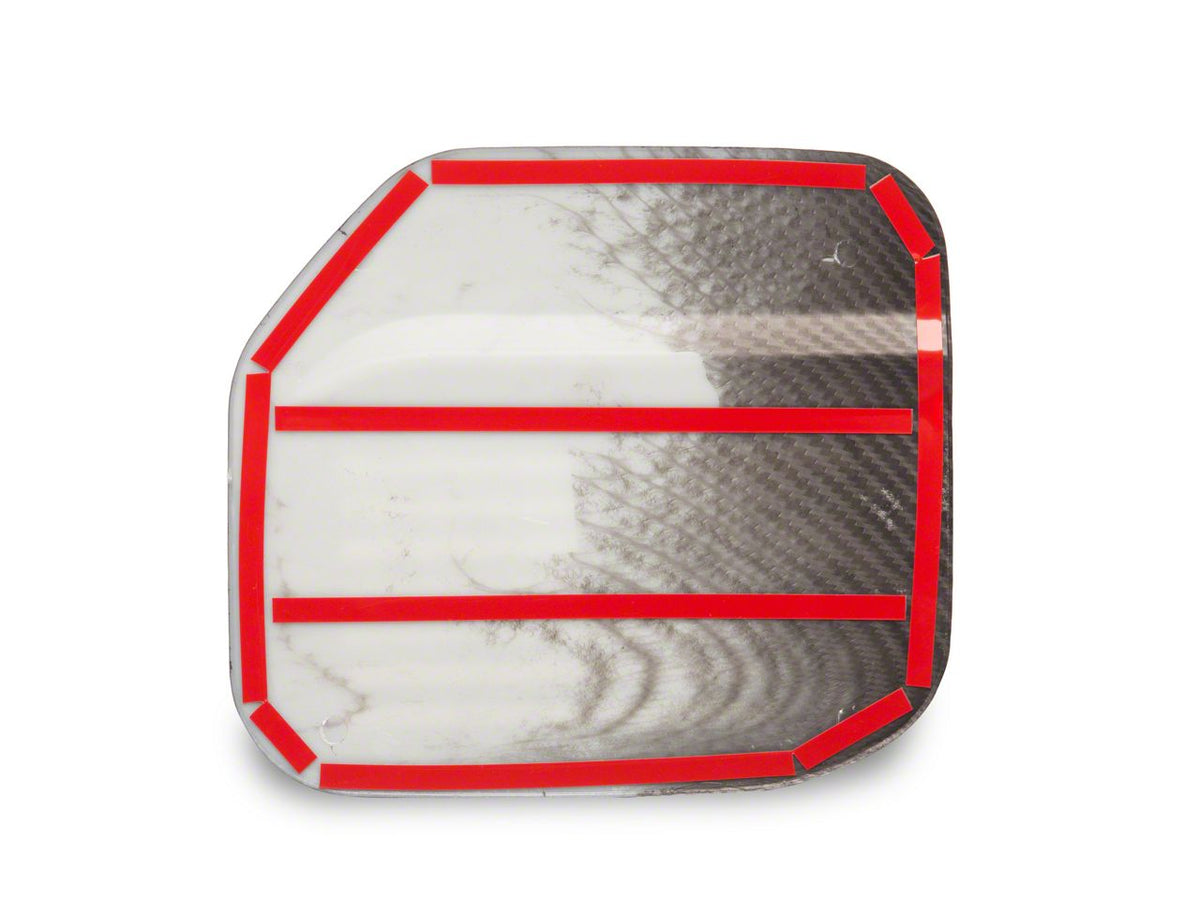 RedRock Fuel Door Cover - Carbon Fiber Look for Ford Bronco - view 6