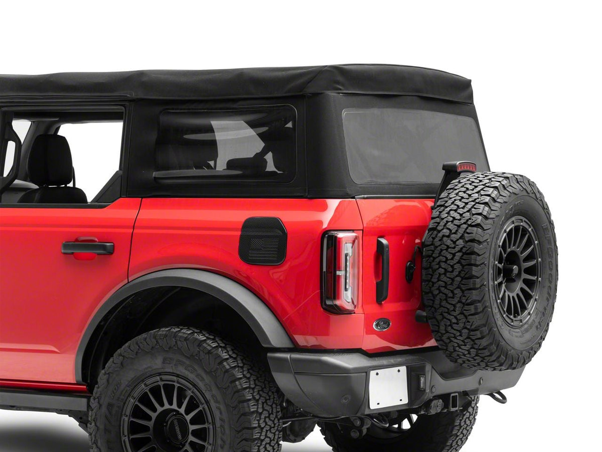 RedRock Fuel Door Cover - Carbon Fiber Look for Ford Bronco - view 2