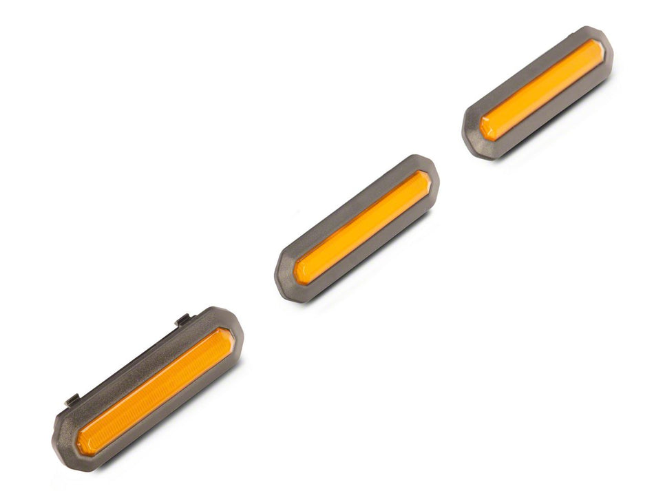 RedRock 3-Piece LED Grille Light Kit for Base and Black Diamond for Ford Bronco - view 3