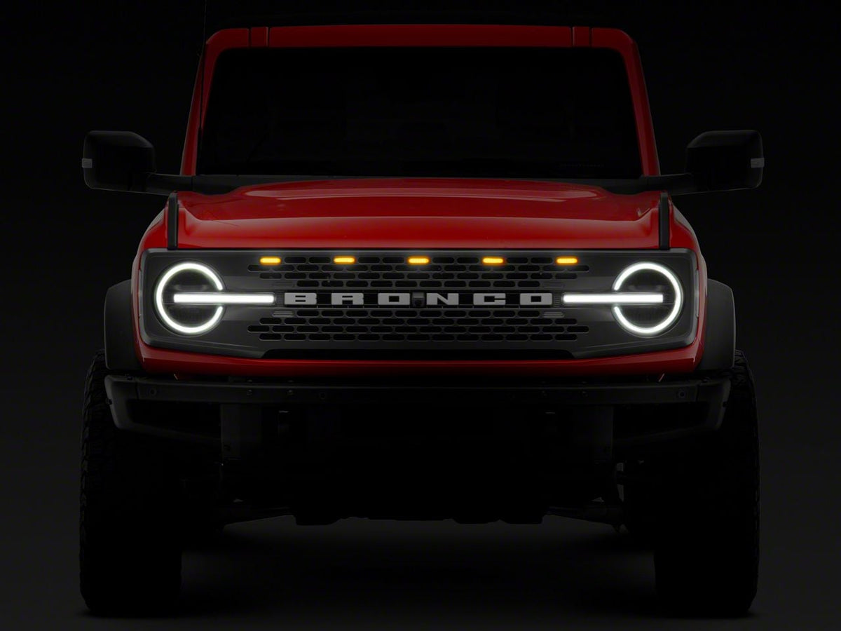 RedRock 5-Piece LED Grille Light Kit for Ford Bronco - view 6