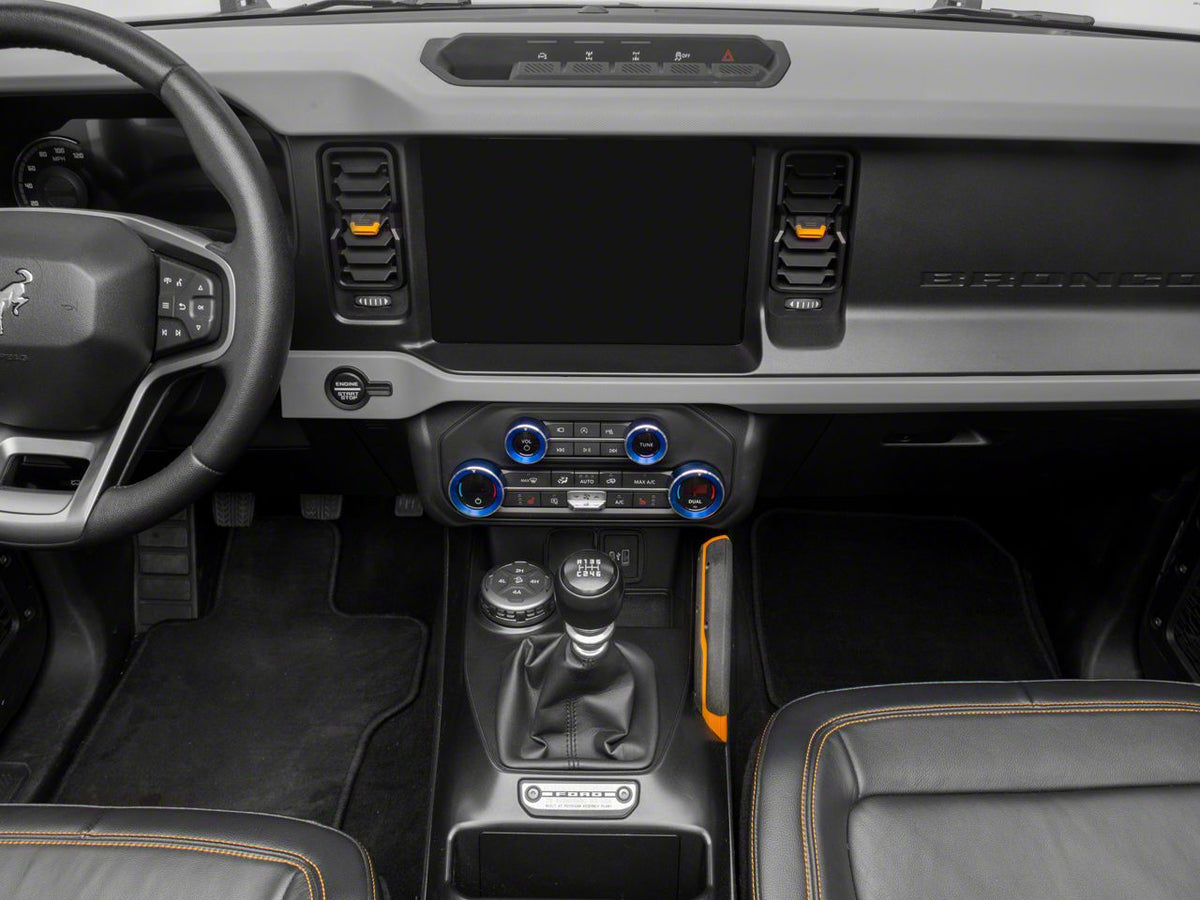 RedRock Billet 4-Piece Console Switch Cover Set - Blue for Ford Bronco - view 2