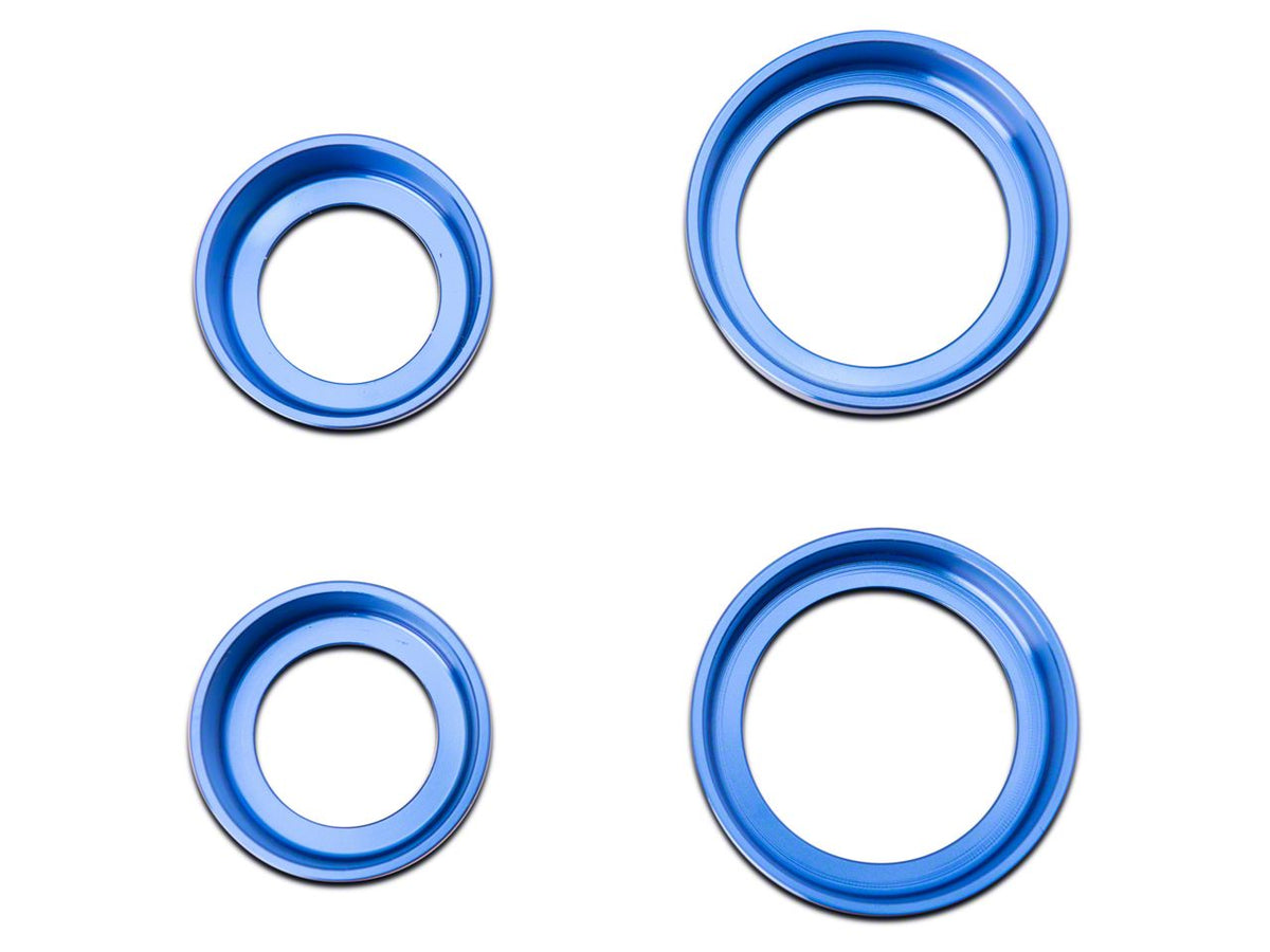 RedRock Billet 4-Piece Console Switch Cover Set - Blue for Ford Bronco - view 8