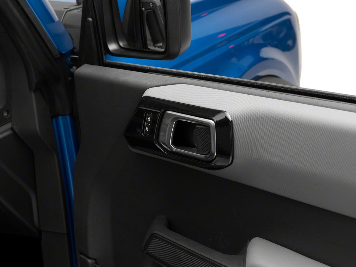 RedRock Inner Door Handle Trim - Gloss Black for Ford Bronco - view 2