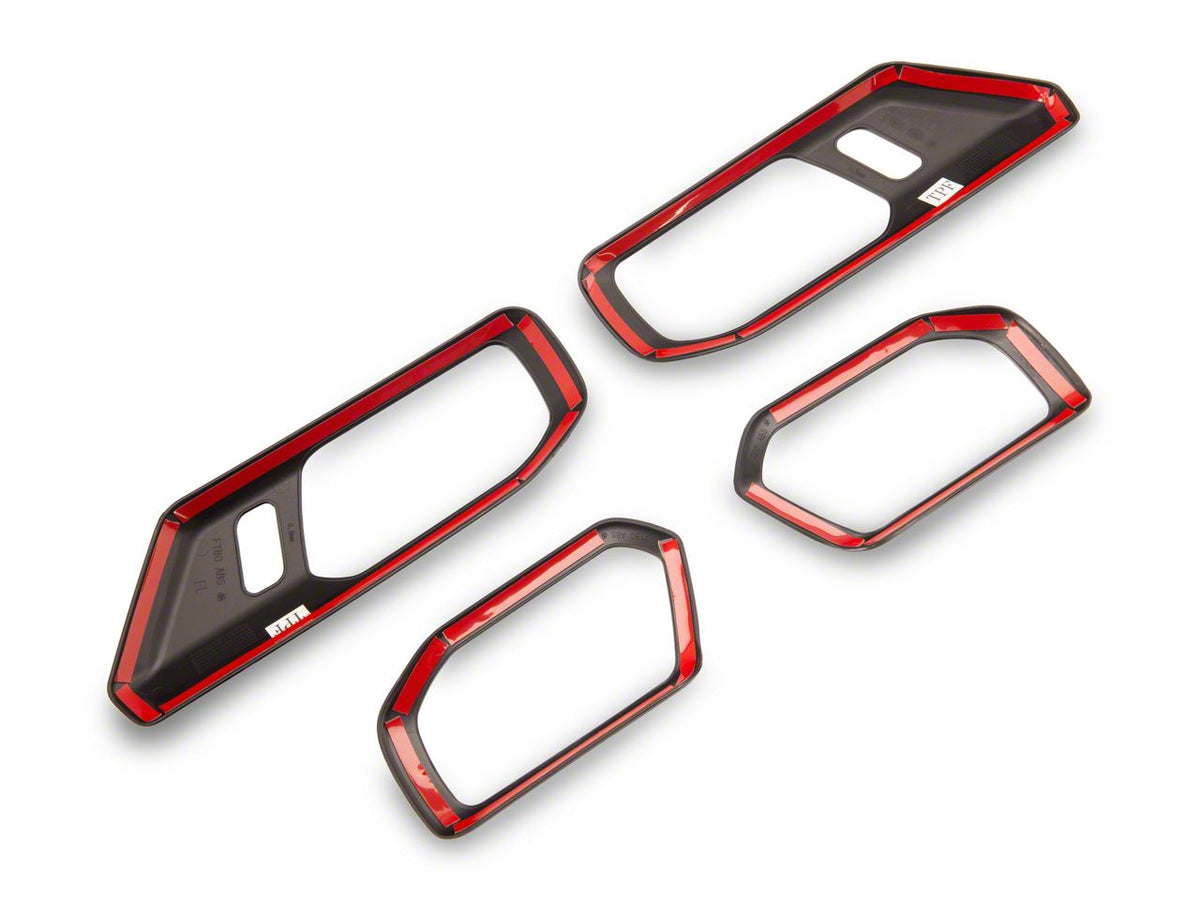 RedRock Inner Door Handle Trim - Gloss Black for Ford Bronco - view 6