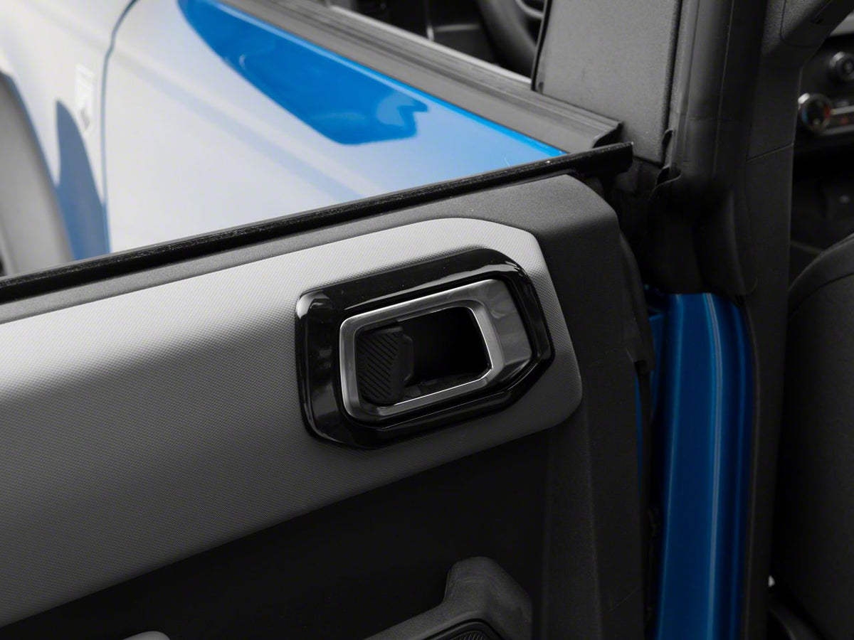RedRock Inner Door Handle Trim - Gloss Black for Ford Bronco - view 3
