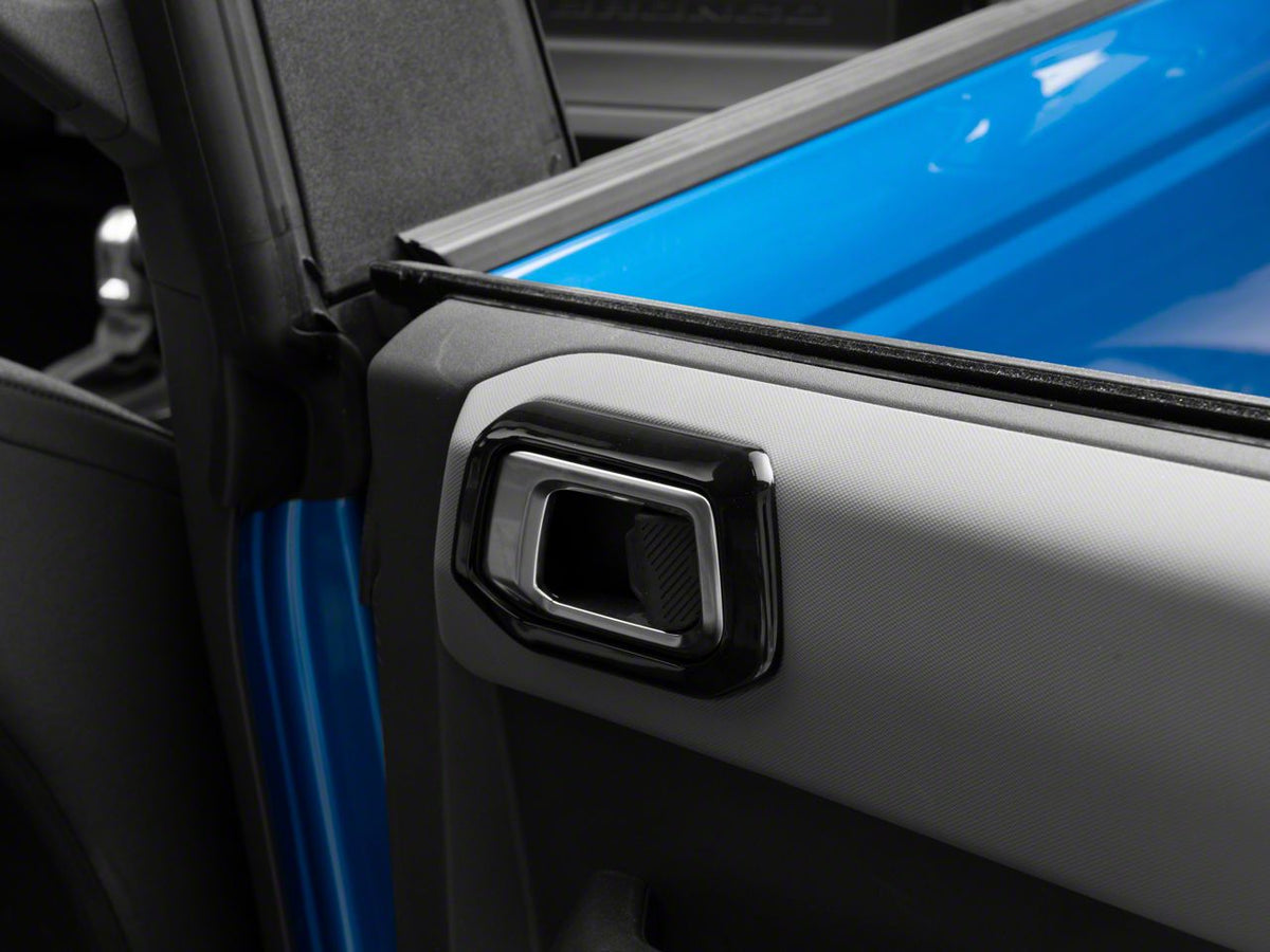 RedRock Inner Door Handle Trim - Gloss Black for Ford Bronco - view 4