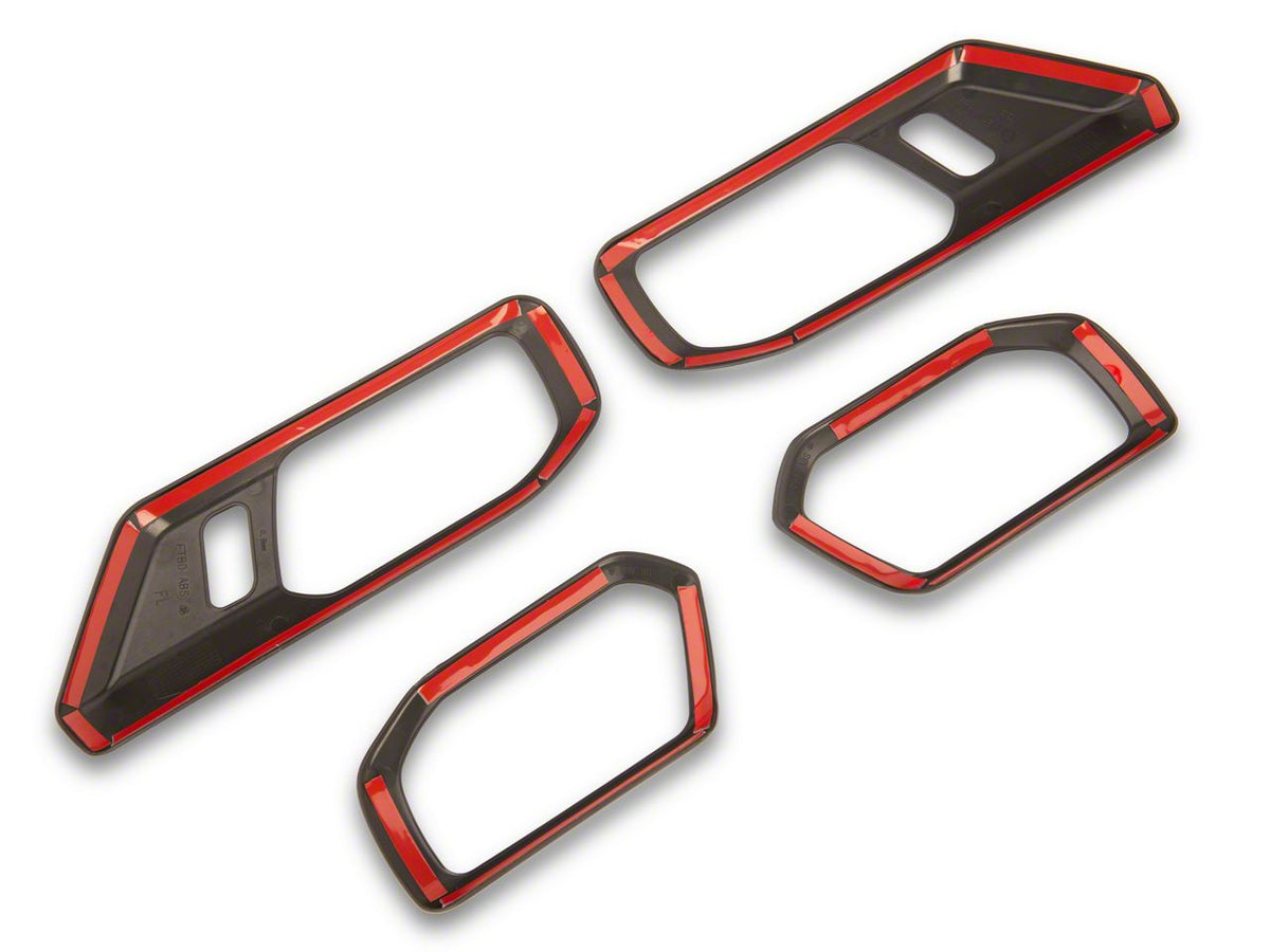 RedRock Inner Door Handle Trim - Matte Black for Ford Bronco - view 7