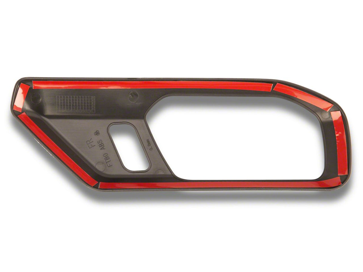 RedRock Inner Door Handle Trim - Matte Black for Ford Bronco - view 9
