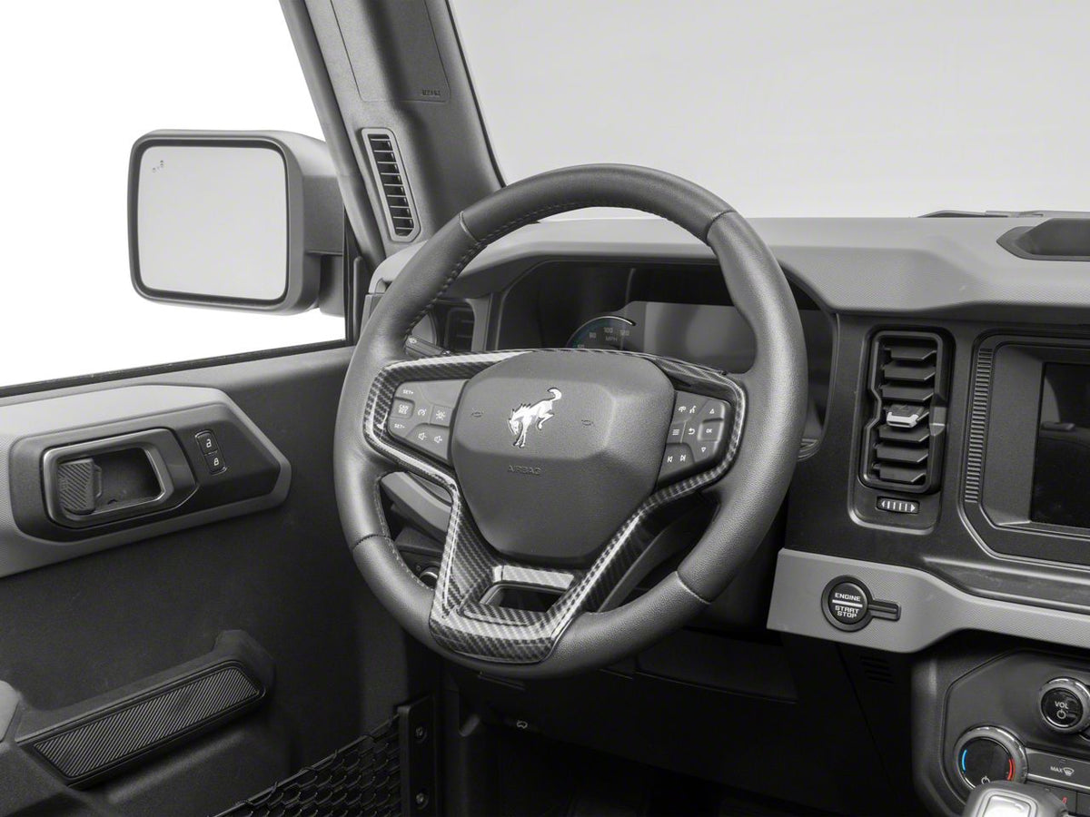 RedRock Steering Wheel Trim - Carbon Fiber Look for Ford Bronco - view 2