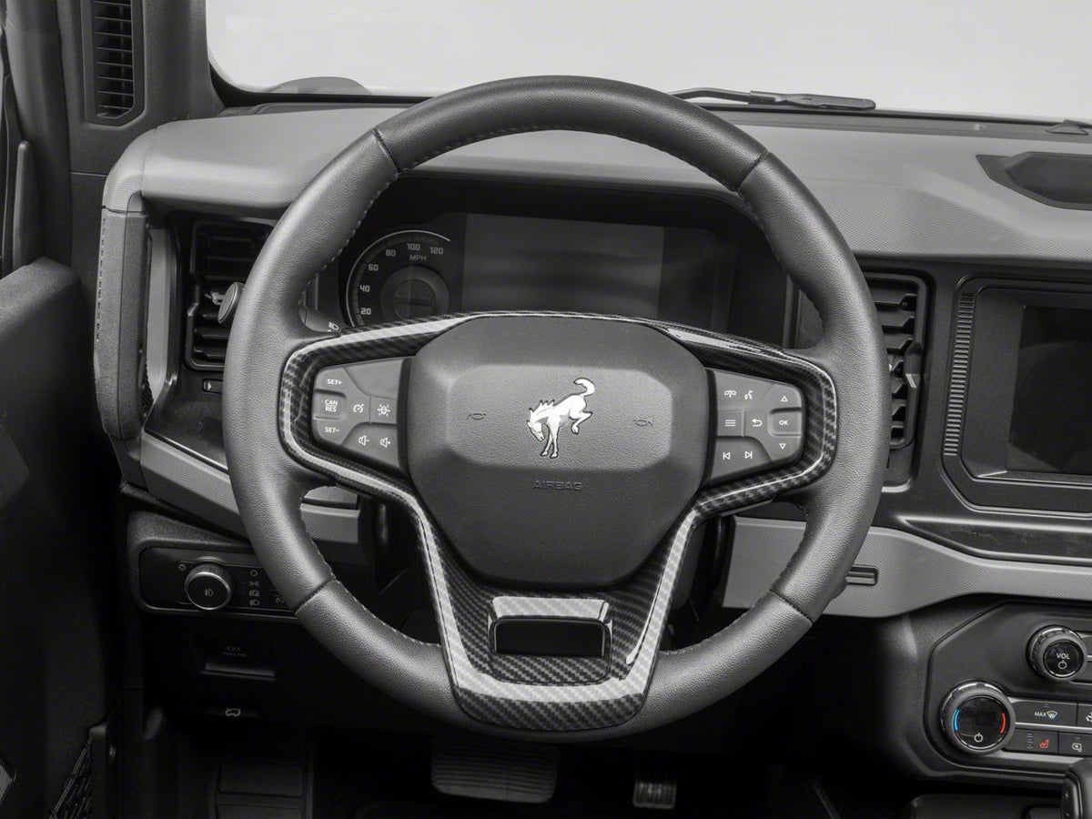 RedRock Steering Wheel Trim - Carbon Fiber Look for Ford Bronco - view 3