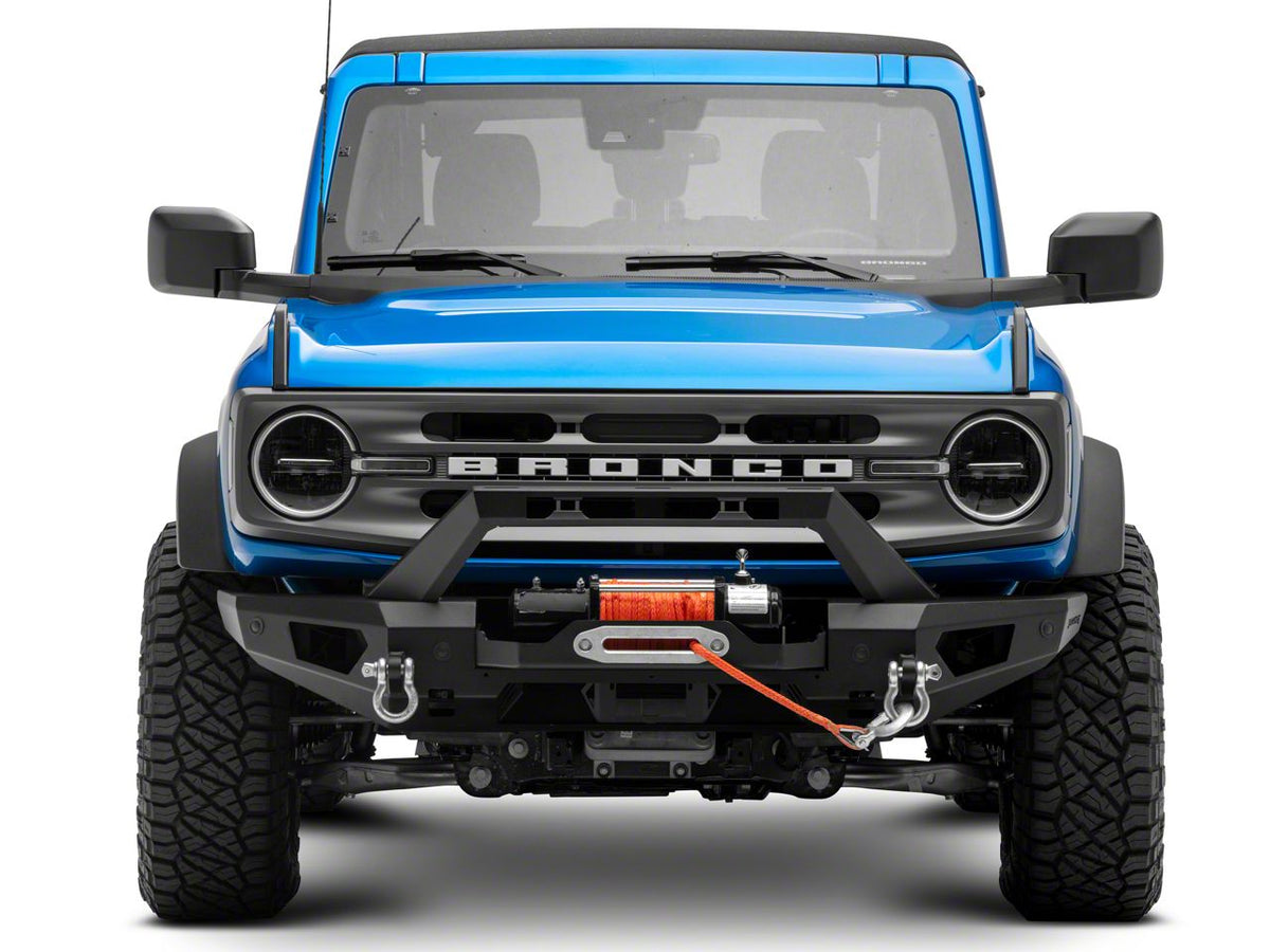 2021-2026 Ford Bronco Full Width Front Bumper with Winch Mount | Barricade HD Plate Style