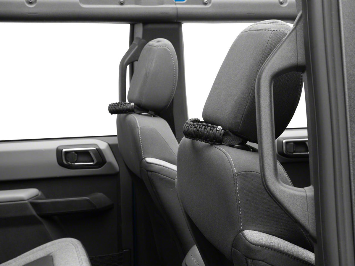RedRock Paracord Headrest Handles - Black for Ford Bronco - view 2
