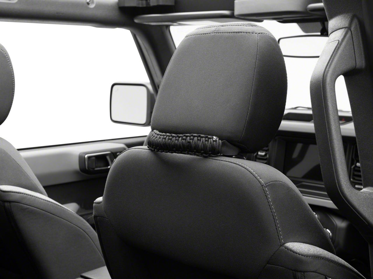 RedRock Paracord Headrest Handles - Black for Ford Bronco - view 3