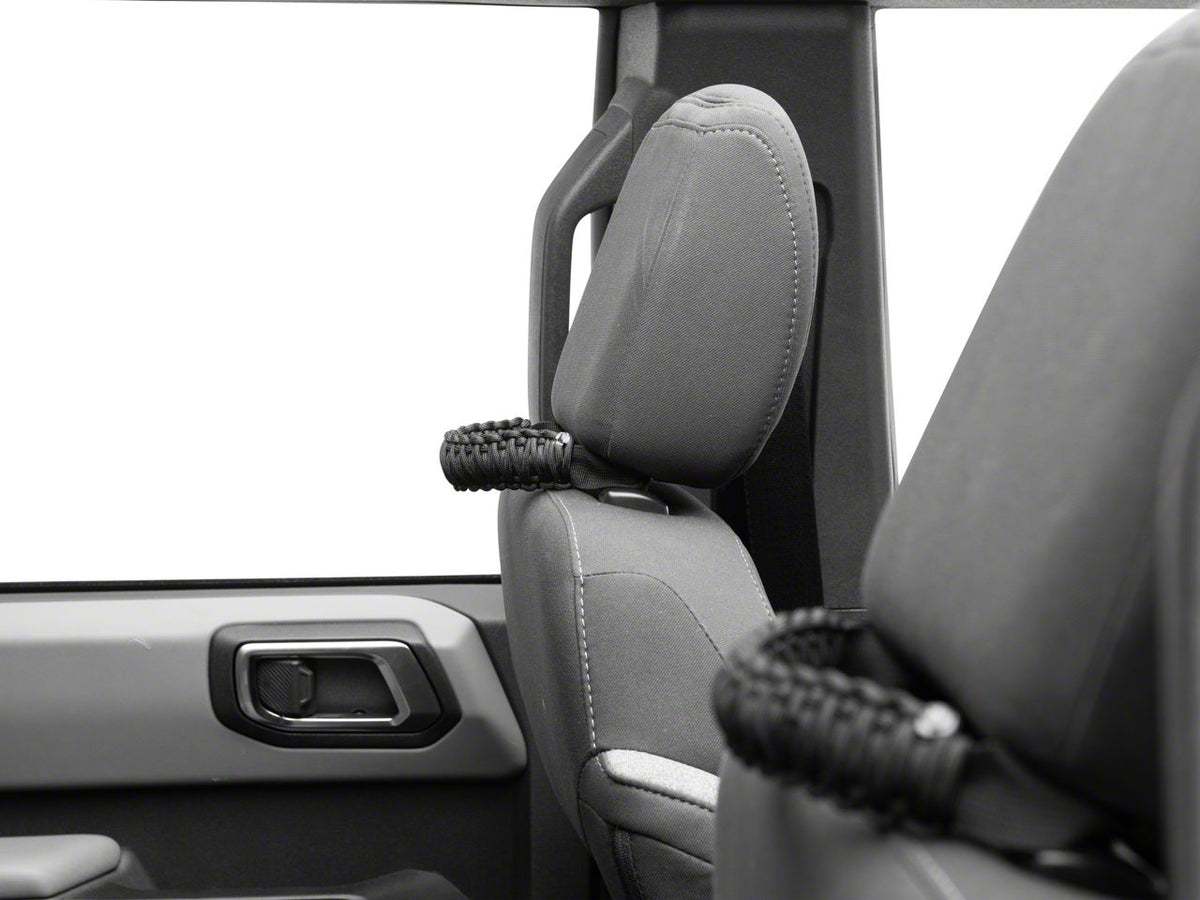 RedRock Paracord Headrest Handles - Black for Ford Bronco - view 4