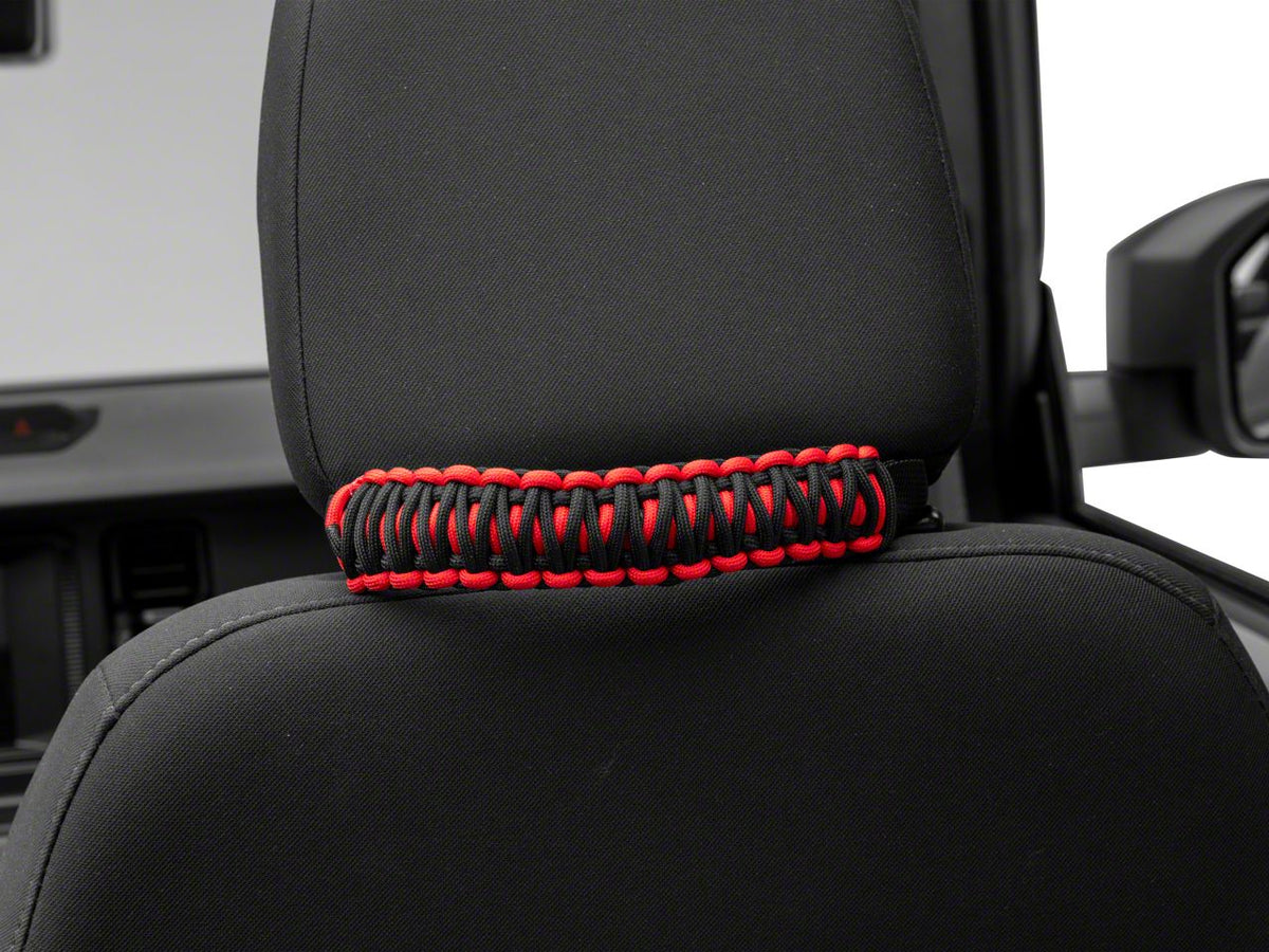 RedRock Paracord Headrest Handles - Black and Red for Ford Bronco - view 4
