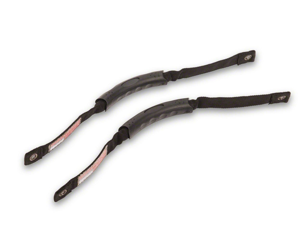 RedRock Grab Handles with Flag Logo - Front - Black for Ford Bronco - view 6