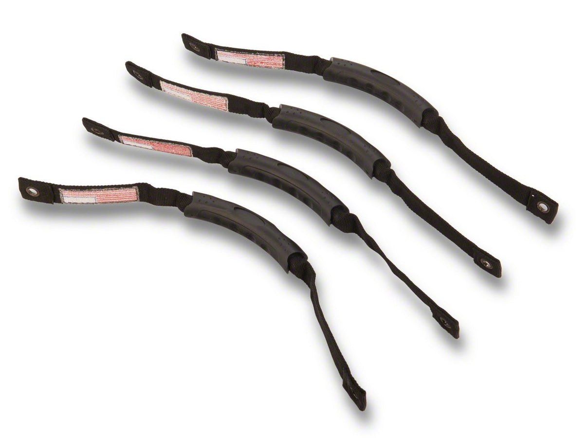 RedRock Grab Handles with Flag Logo - Front and Rear - Black for Ford Bronco - view 6
