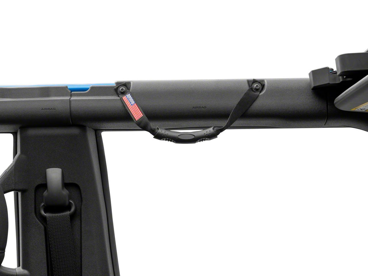 RedRock Grab Handles with Flag Logo - Front and Rear - Black for Ford Bronco - view 4
