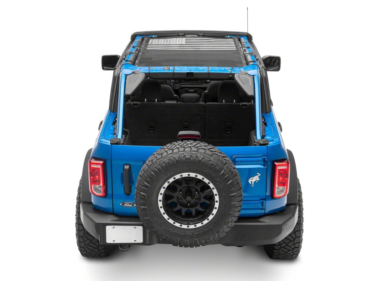 RedRock Sun Shade with Flag Logo for Ford Bronco - view 2