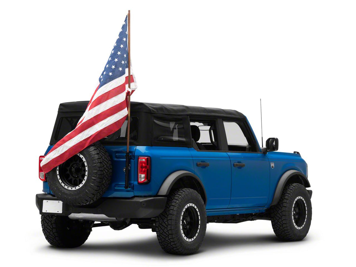 RedRock Tailgate Hinge Flag Pole Bracket for Ford Bronco - view 3