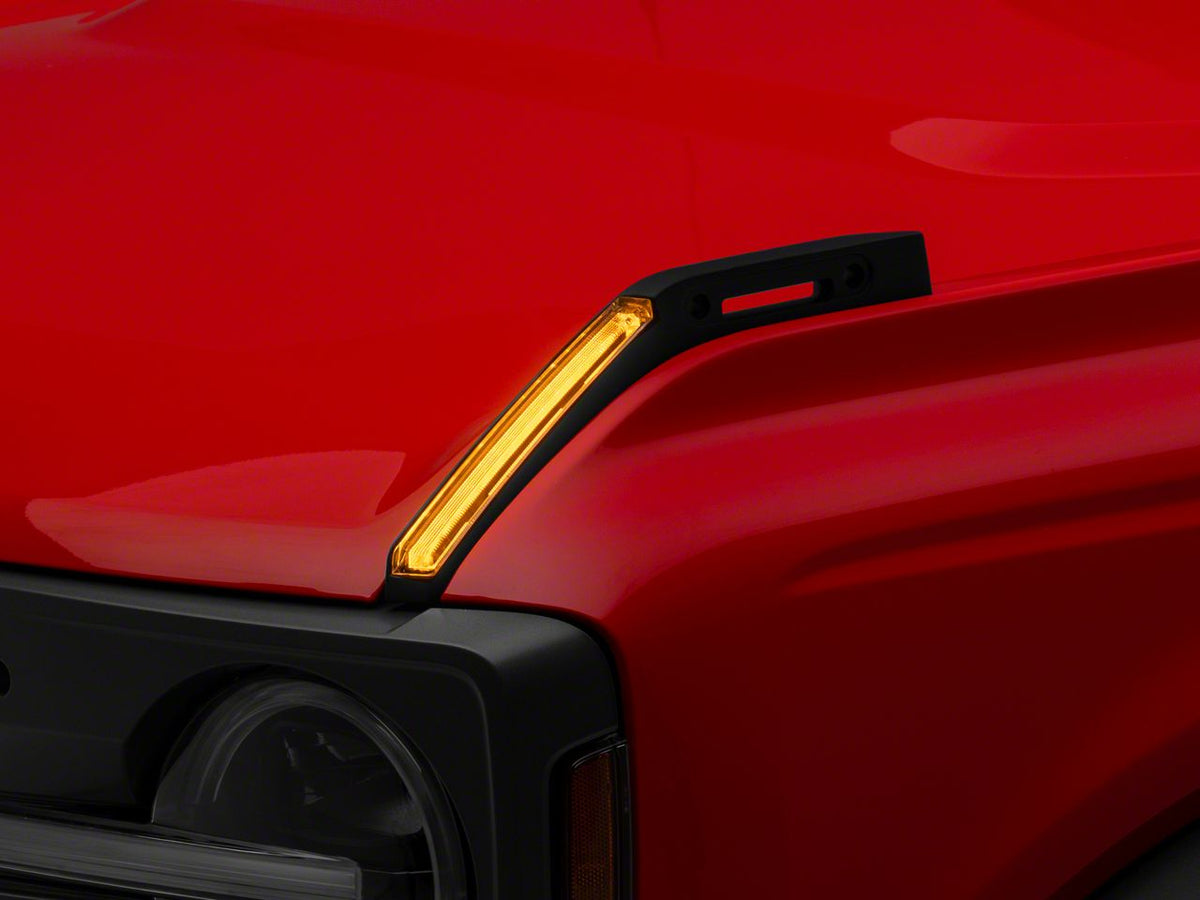 RedRock Hood Mounted Accessory DRL - Amber/White for Ford Bronco - view 2