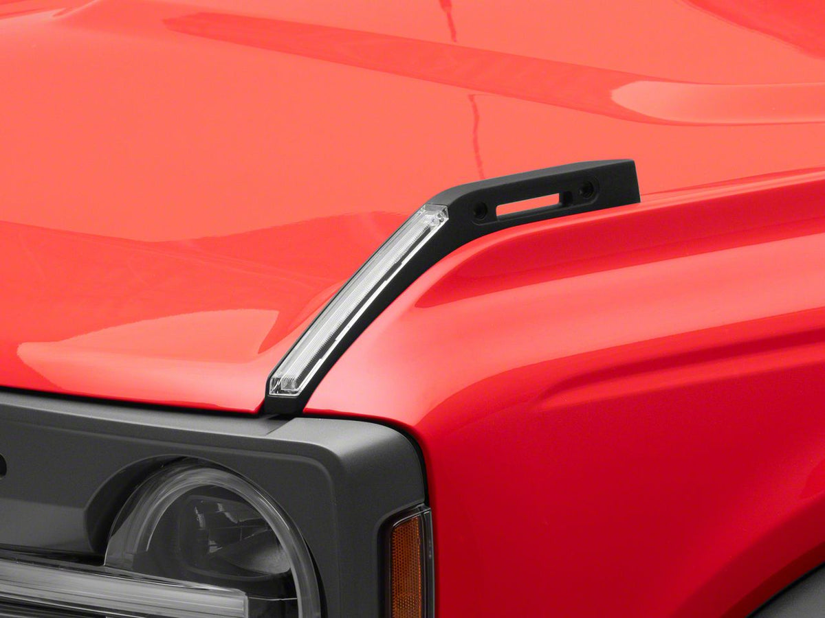 RedRock Hood Mounted Accessory DRL - Amber/White for Ford Bronco - view 3