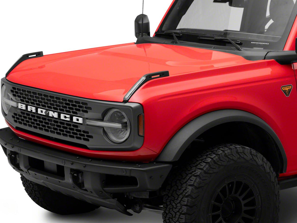 RedRock Hood Mounted Accessory DRL - Amber/White for Ford Bronco - view 4