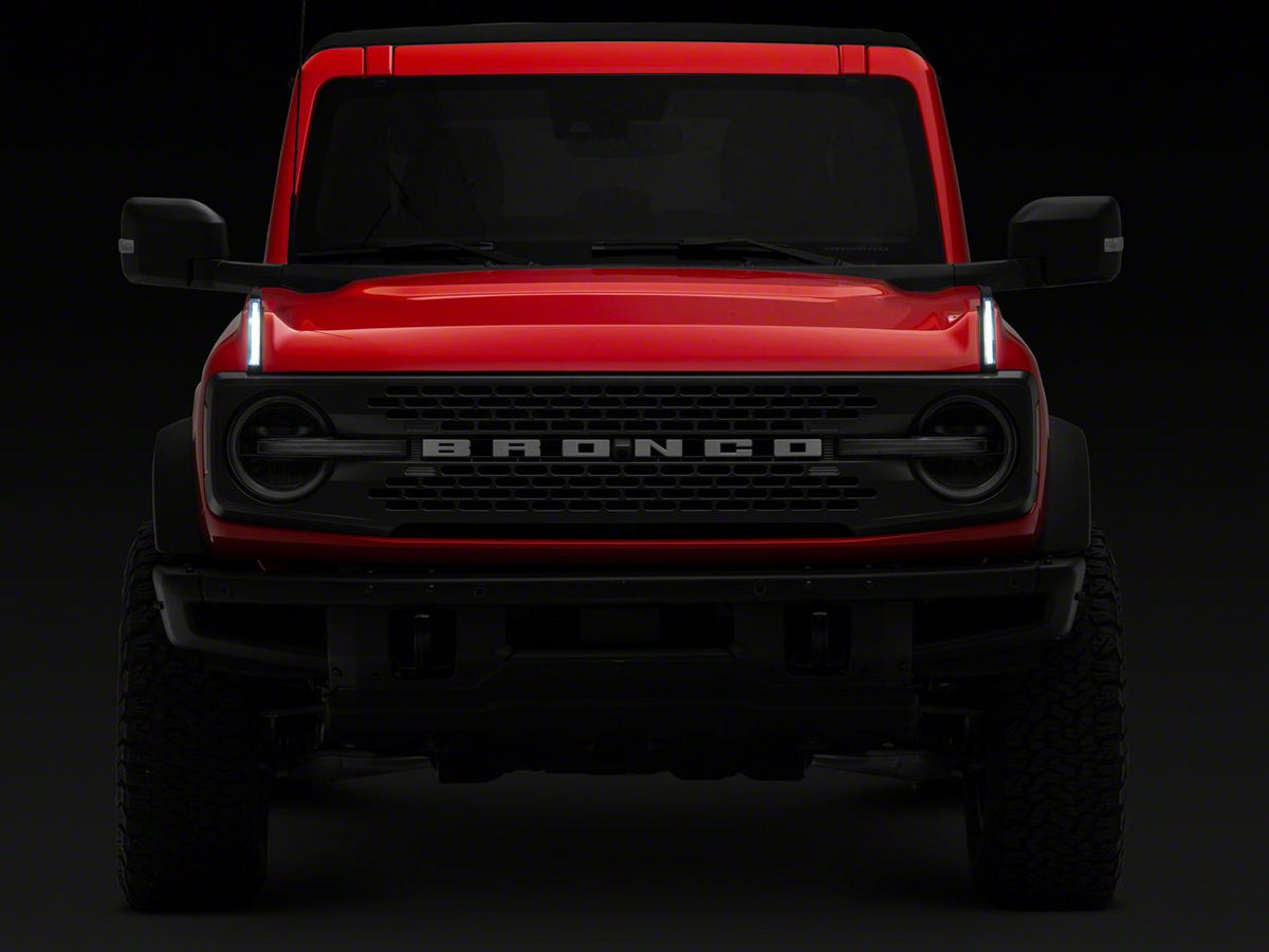 RedRock Hood Mounted Accessory DRL - Amber/White for Ford Bronco - view 7