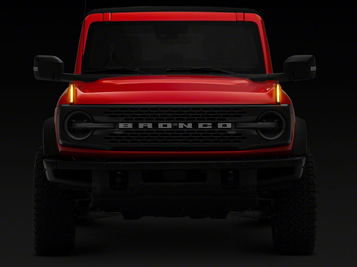 RedRock Hood Mounted Accessory DRL - Amber/White for Ford Bronco - view 8