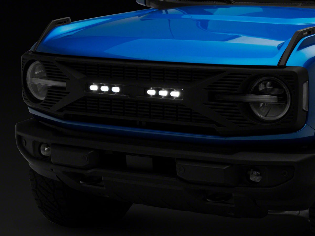 RedRock Tomahawk Grille with LED Off-Road Lighting for Ford Bronco - view 2