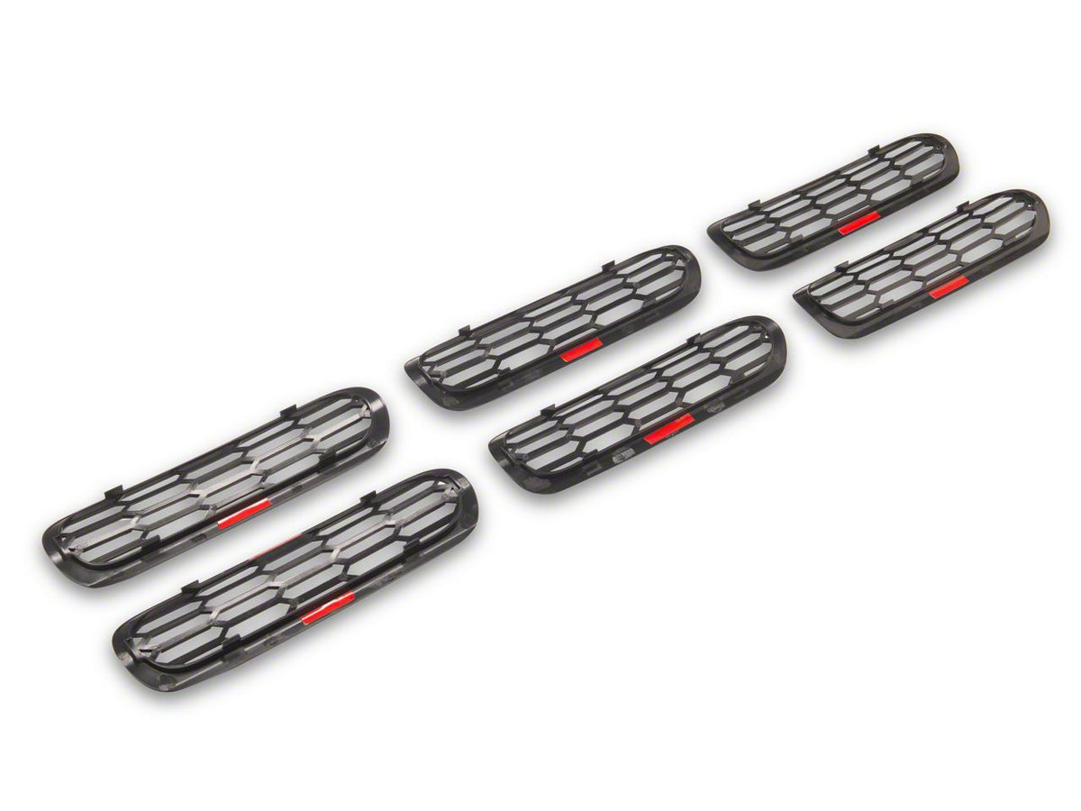 RedRock Grille Inserts - Matte Black for Ford Bronco - view 3