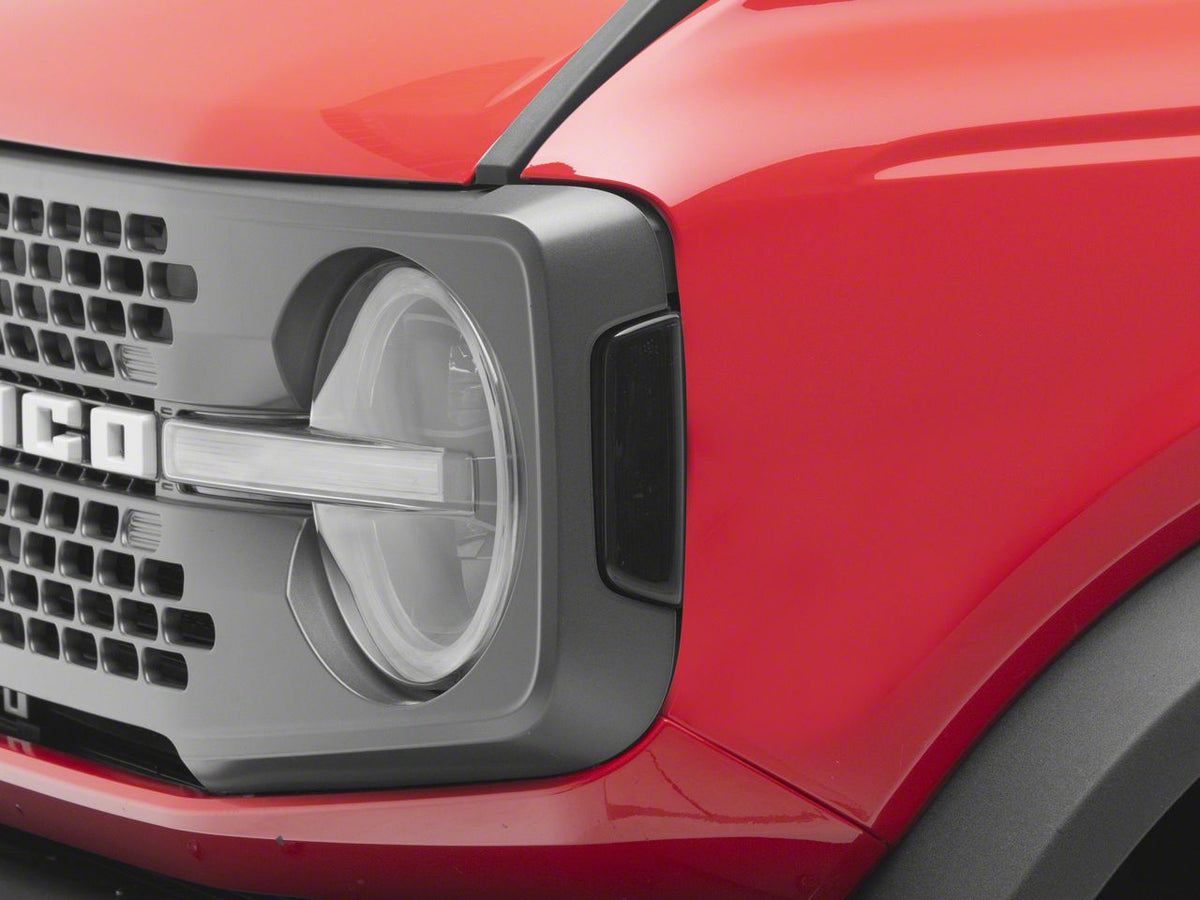 RedRock Grille Side Marker Light Covers - Smoked for Ford Bronco - view 2