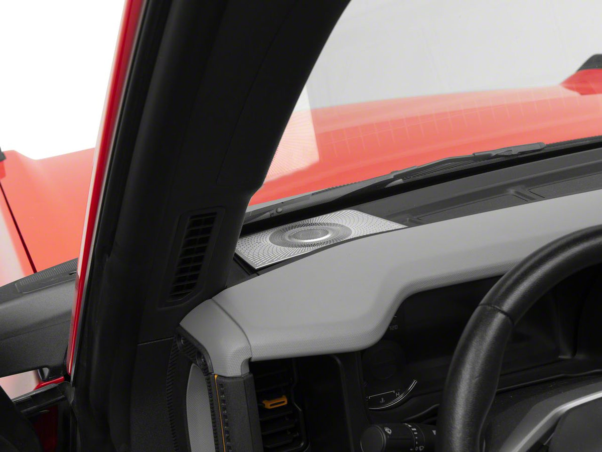 RedRock Dash Speaker Cover Kit - Stainless for Ford Bronco - view 2
