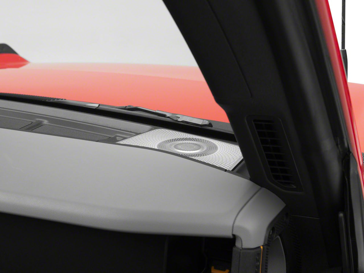 RedRock Dash Speaker Cover Kit - Stainless for Ford Bronco - view 3