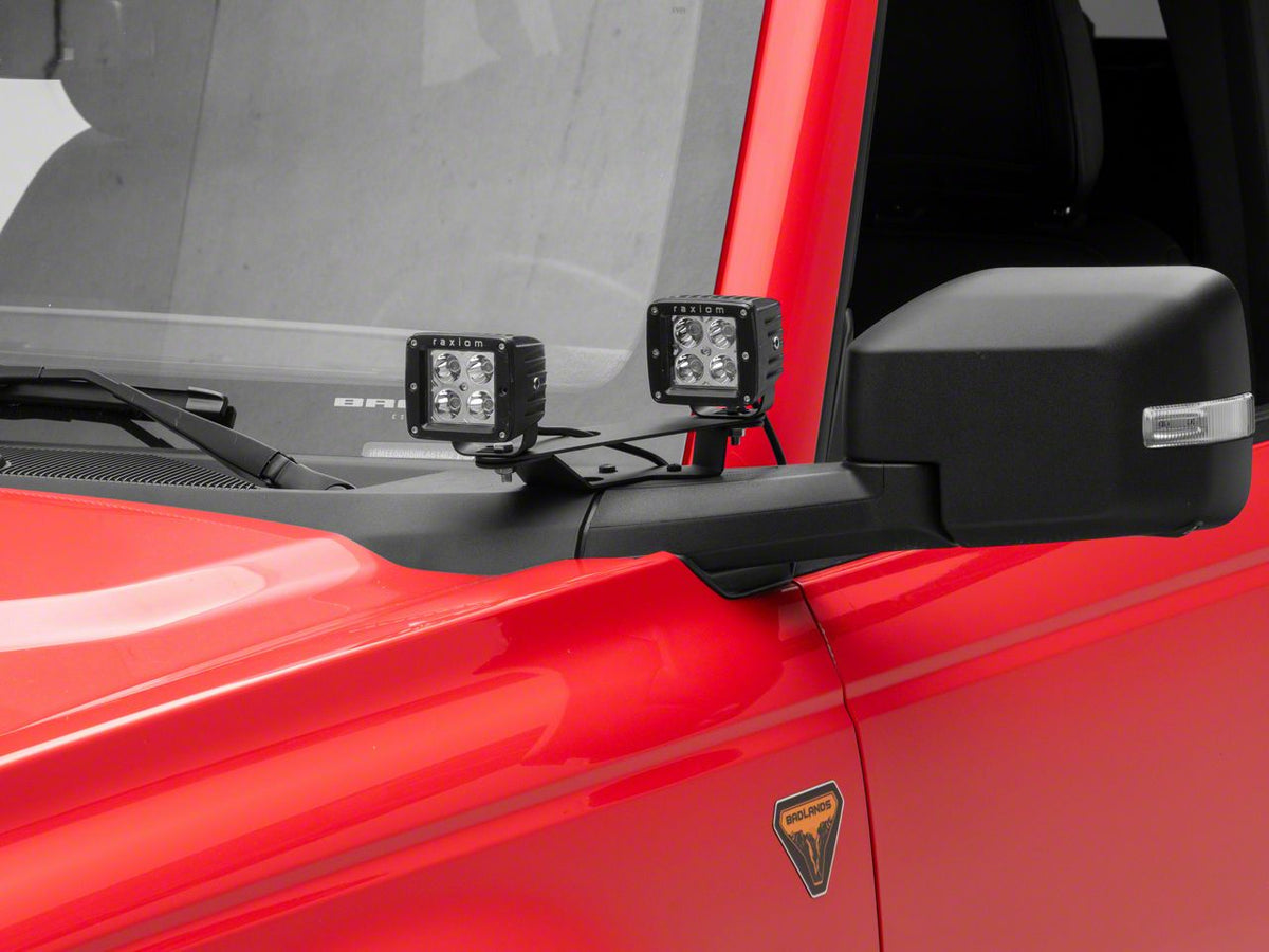 RedRock A-Pillar Off-Road Light Brackets for Ford Bronco - view 2