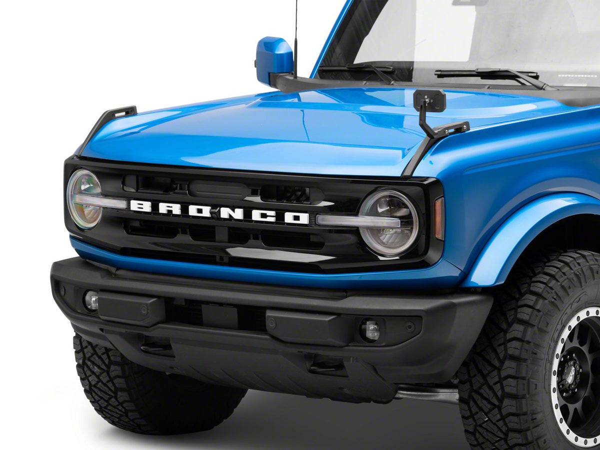 RedRock Auxiliary Mirror for OE Hood Bracket Attachment for Ford Bronco - view 3