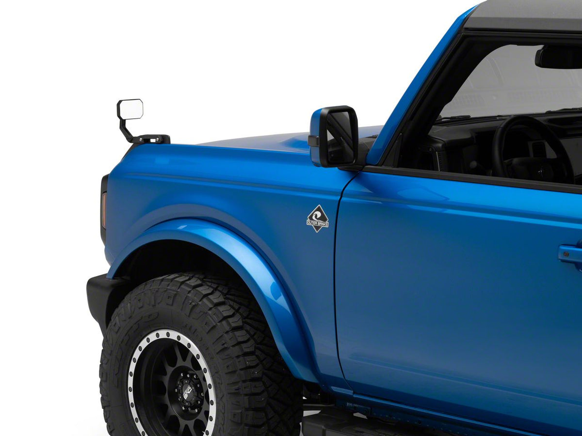 RedRock Auxiliary Mirror for OE Hood Bracket Attachment for Ford Bronco - view 5