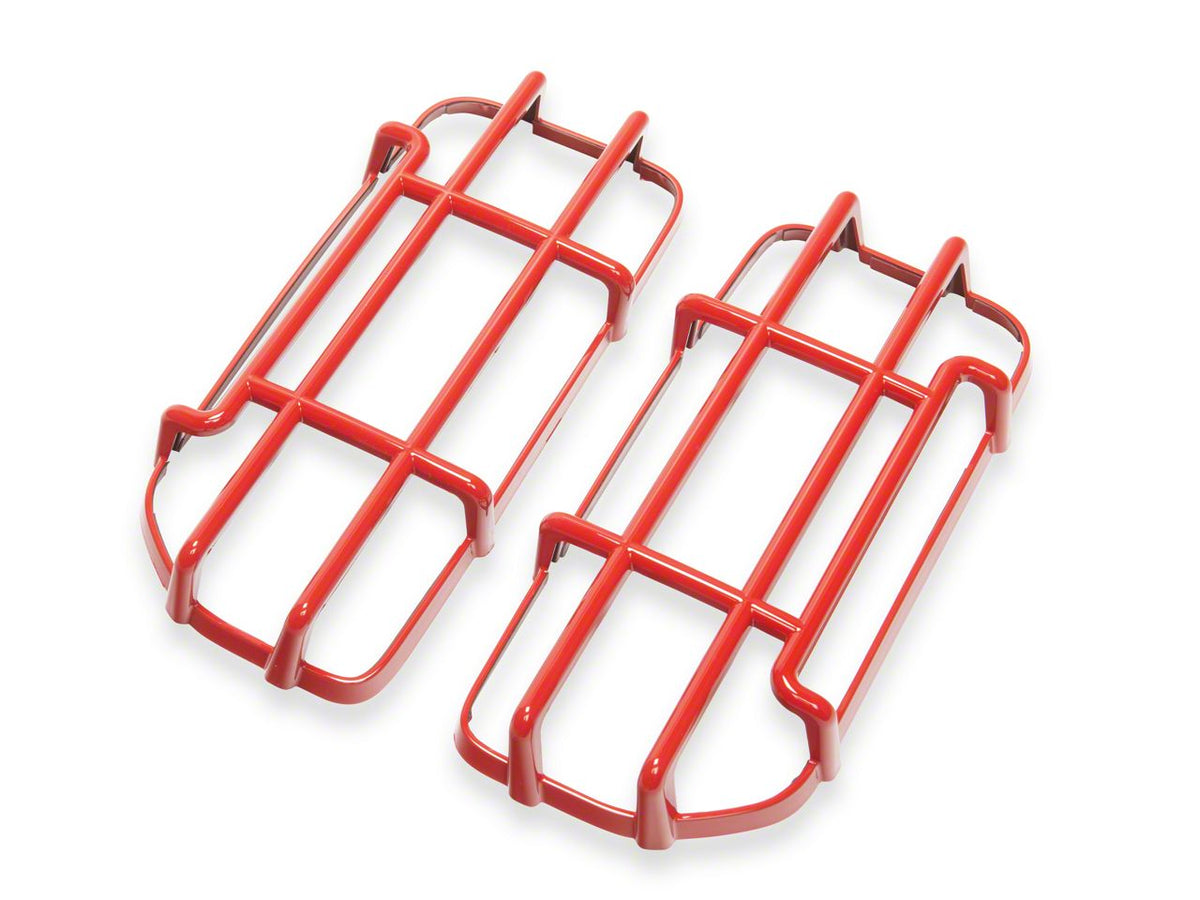 RedRock Off-Road Tail Light Guards - Red for Ford Bronco - view 5