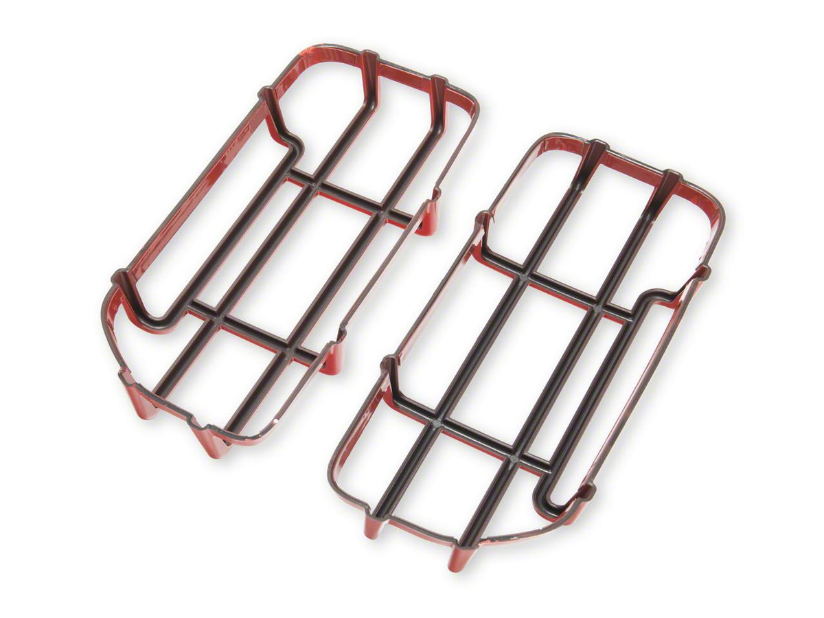 RedRock Off-Road Tail Light Guards - Red for Ford Bronco - view 6
