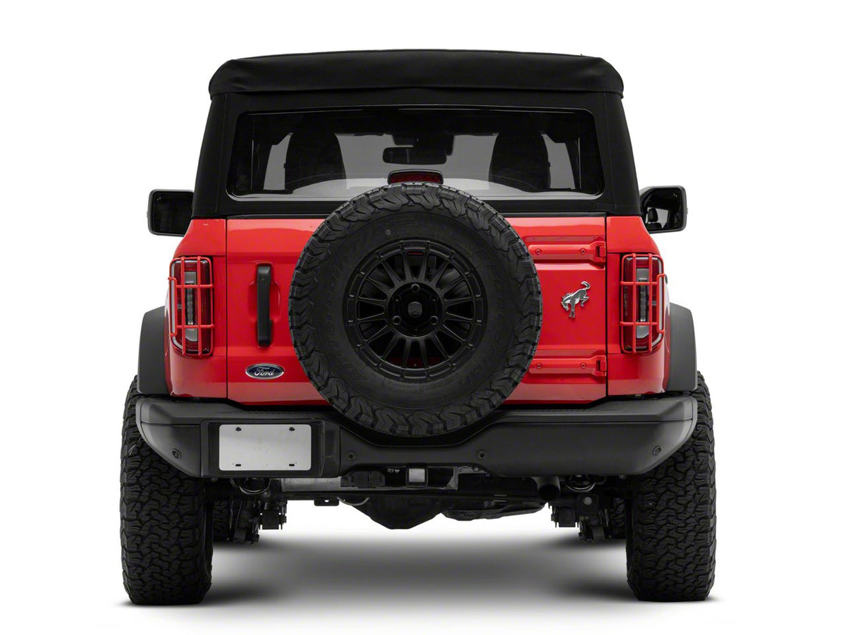 RedRock Off-Road Tail Light Guards - Red for Ford Bronco - view 3