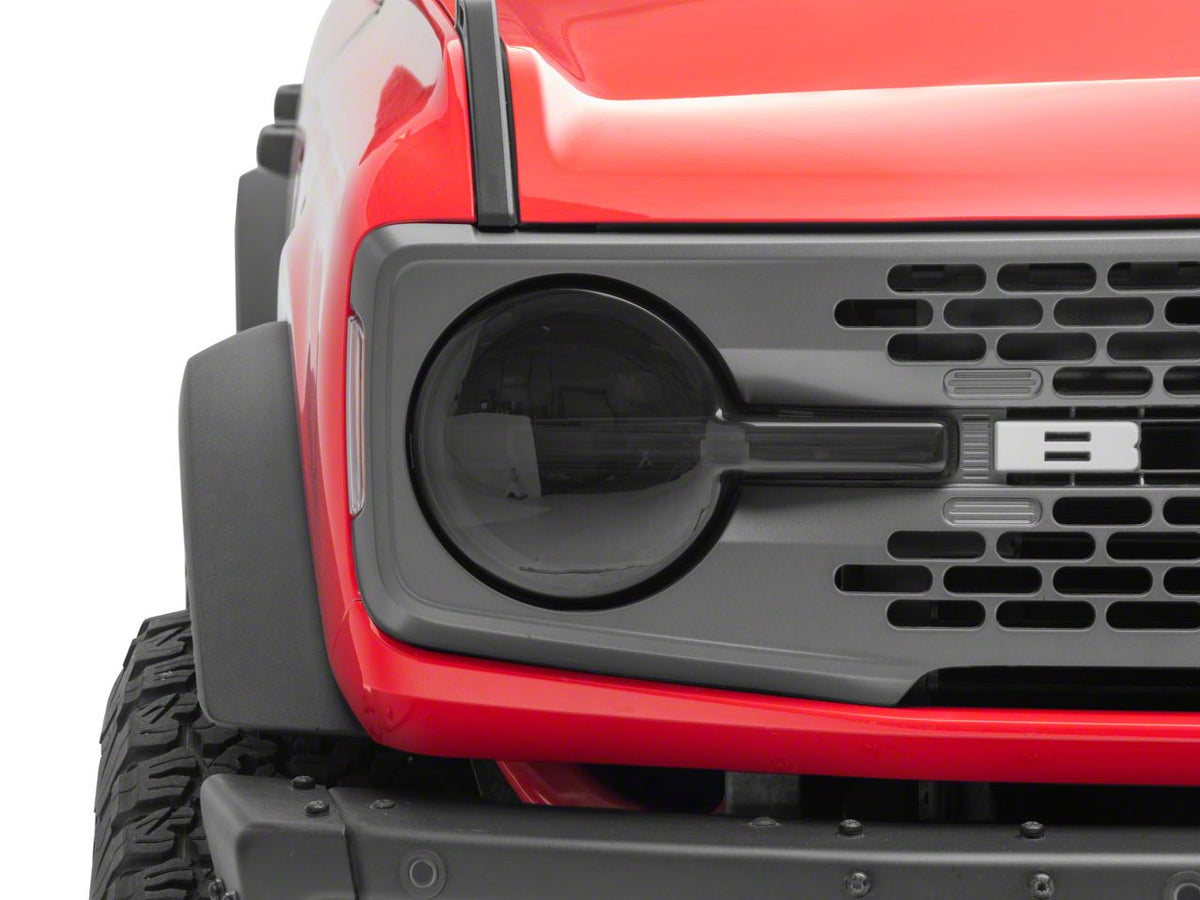 RedRock Headlight Covers - Smoked for Ford Bronco - view 3