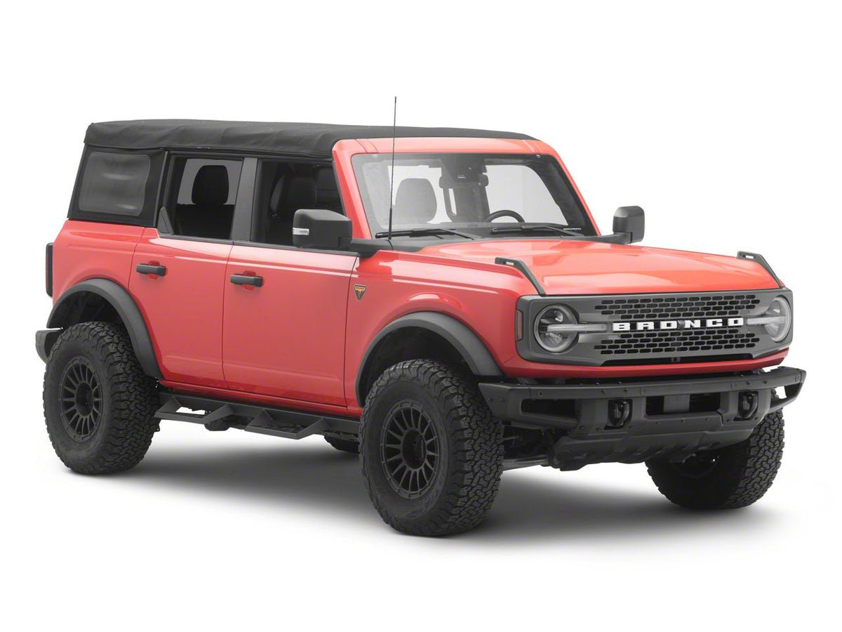 RedRock 4-Inch Drop TC1 Running Boards - Textured Black for Ford Bronco - view 4