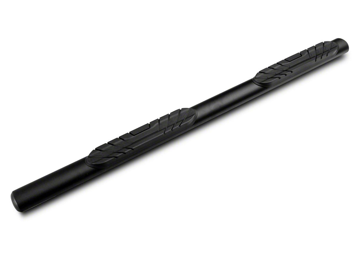 2021-2026 Ford Bronco 4-Door Oval Straight Side Step Bars - Light Textured Black | Barricade
