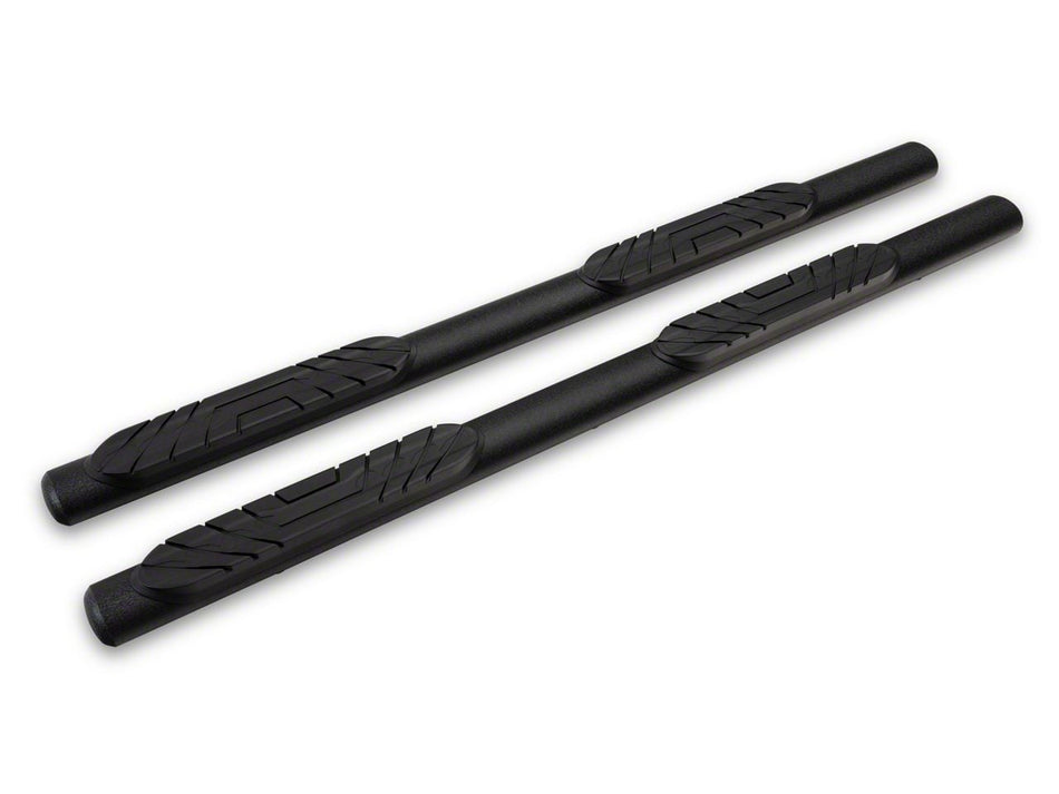2021-2026 Ford Bronco 4-Door Oval Straight Side Step Bars - Heavy Textured Black | Barricade