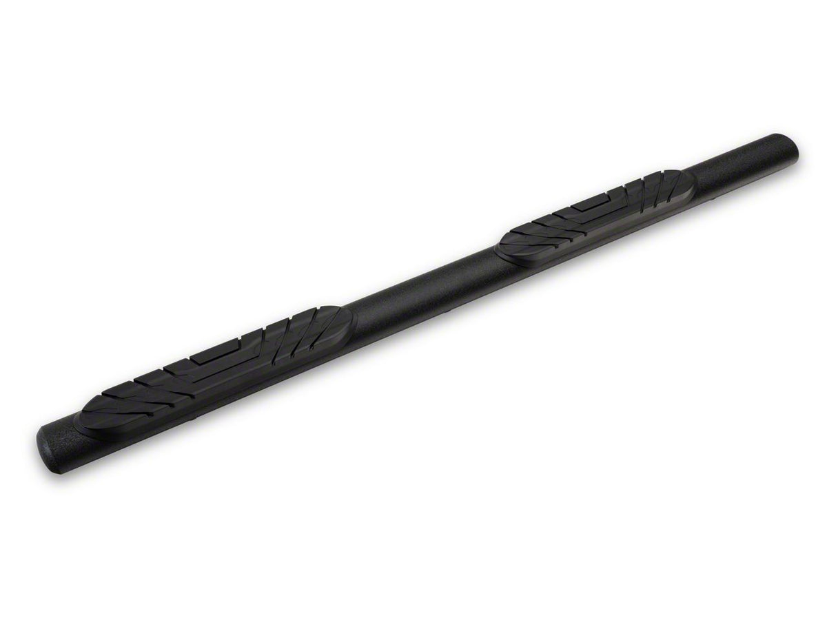 2021-2026 Ford Bronco 4-Door Oval Straight Side Step Bars - Heavy Textured Black | Barricade