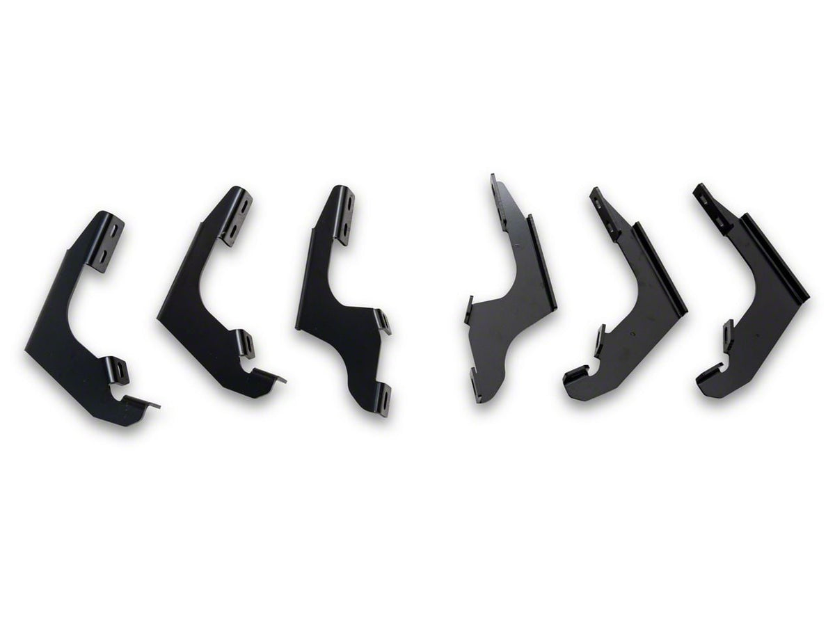 2021-2026 Ford Bronco 4-Door Oval Straight Side Step Bars - Heavy Textured Black | Barricade